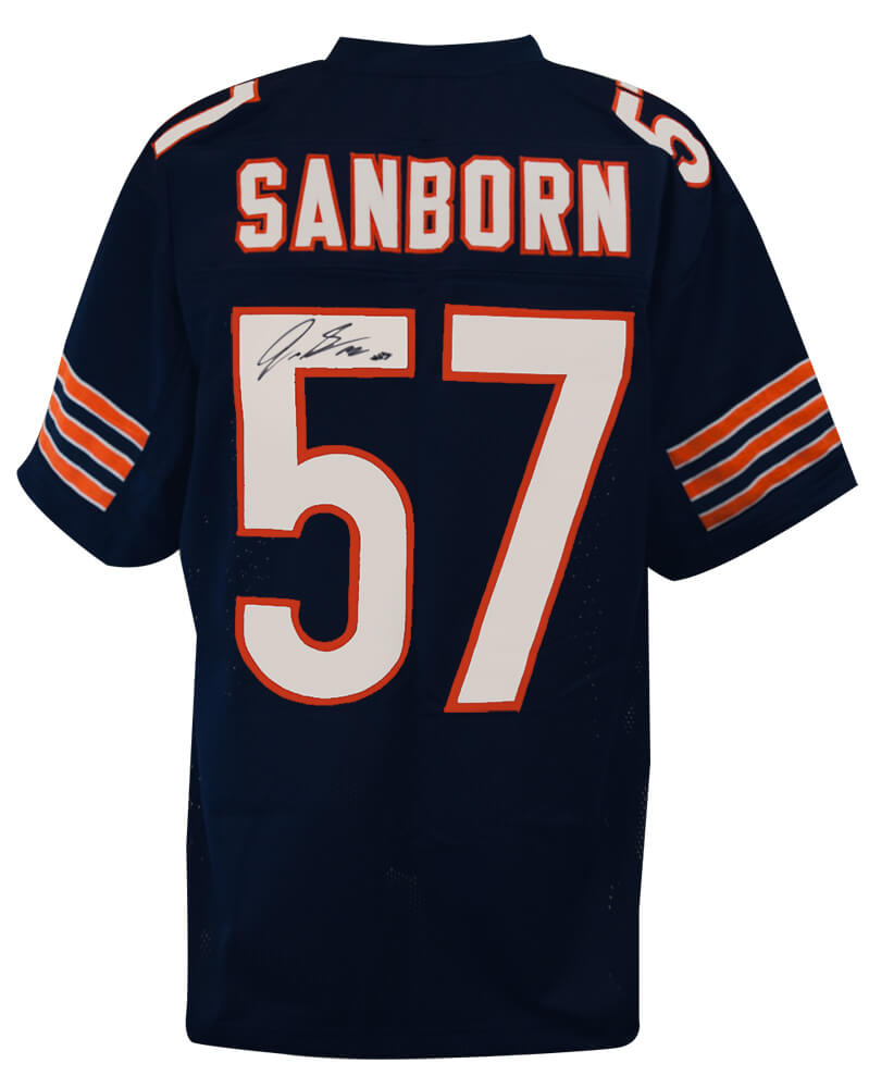 Picture of Schwartz Sports Memorabilia SANJRY362 Jack Sanborn Signed Navy Custom Jersey