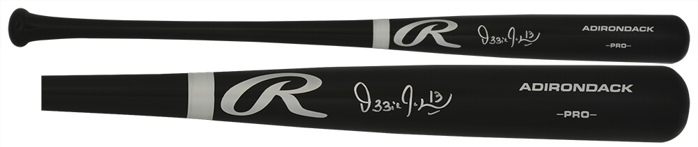 Picture of Schwartz Sports Memorabilia GUIBAT107 Ozzie Guillen Signed Rawlings Pro Black Baseball Bat