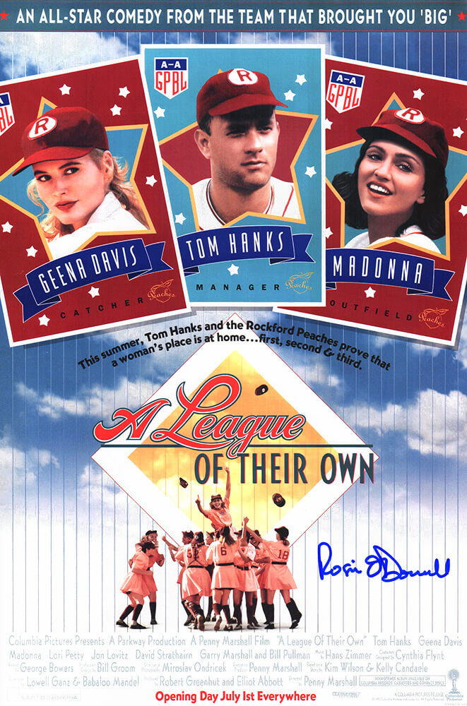 Picture of Schwartz Sports Memorabilia ODOPST500 Rosie O Donnell Signed A League Of Their Own 11 x 17 in. Movie Poster