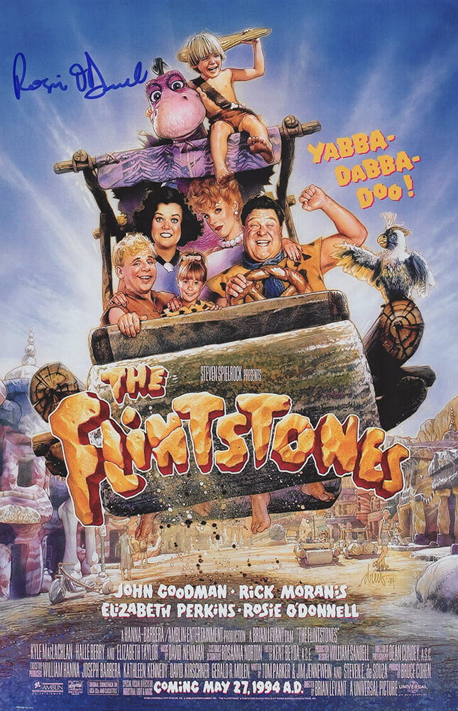 Picture of Schwartz Sports Memorabilia ODOPST501 Rosie O Donnell Signed The Flinstones 11 x 17 in. Movie Poster