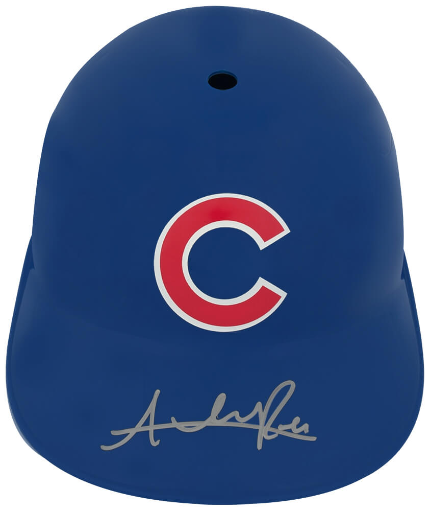 RUSBTH100 Addison Russell Signed Chicago Cubs Replica Souvenir Batting Helmet
