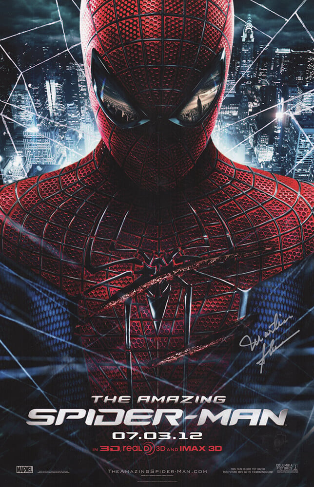Picture of Schwartz Sports Memorabilia SHEPST532 Martin Sheen Signed The Amazing Spiderman 11 x 17 in. Movie Poster