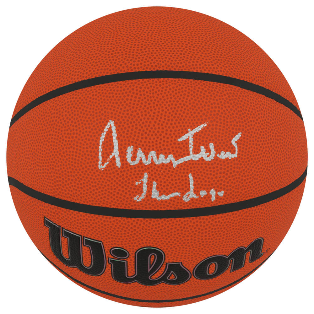 WESBSK210 Jerry West Signed Wilson Indoor & Outdoor NBA Basketball with The Logo Inscription