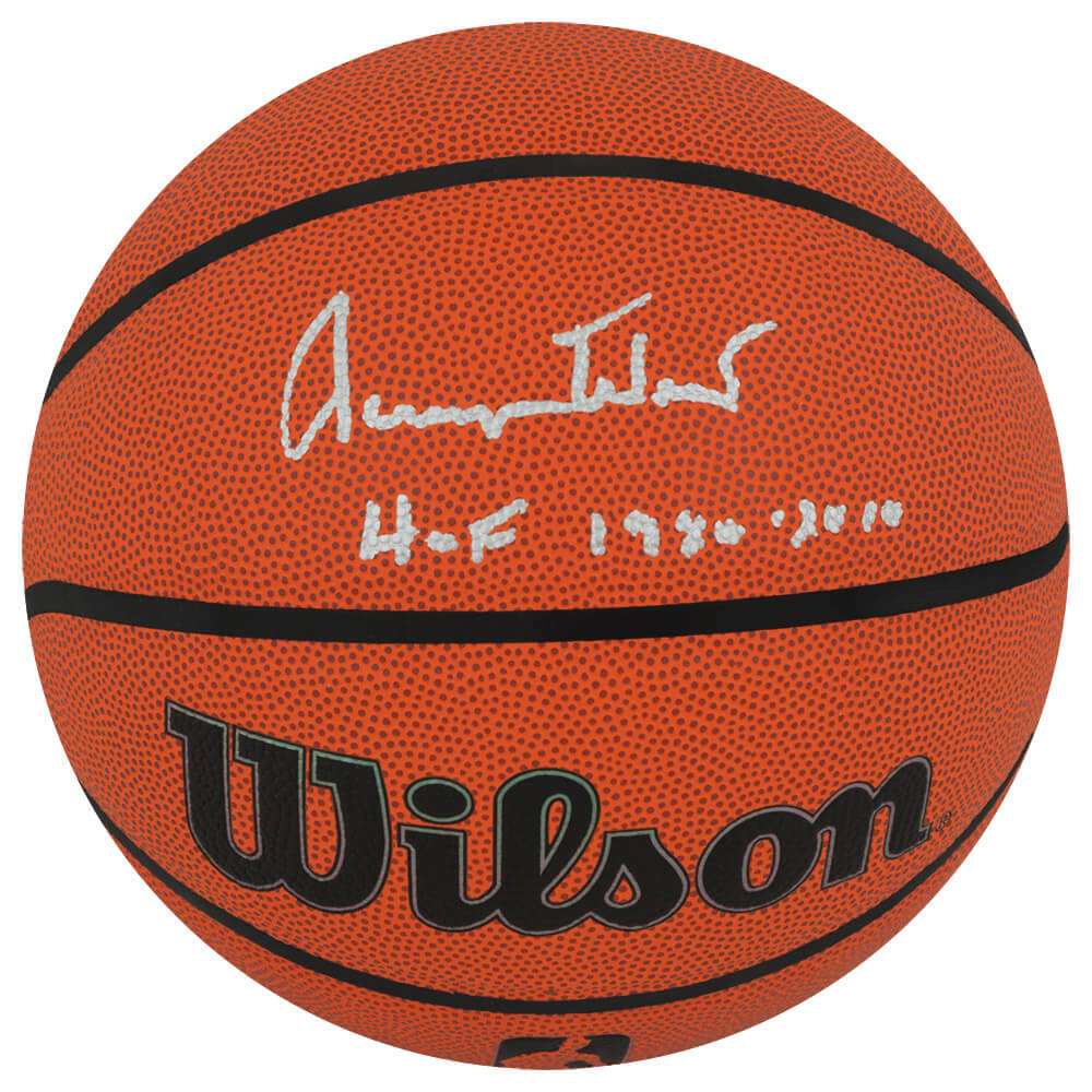 Picture of Schwartz Sports Memorabilia WESBSK213 Jerry West Signed Wilson Indoor & Outdoor NBA Basketball with HOF 1980&#44; 2010 Inscription