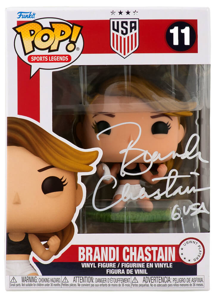CHAFUN520 Brandi Chastain Signed USA Womens Soccer Funko Pop Doll No.11