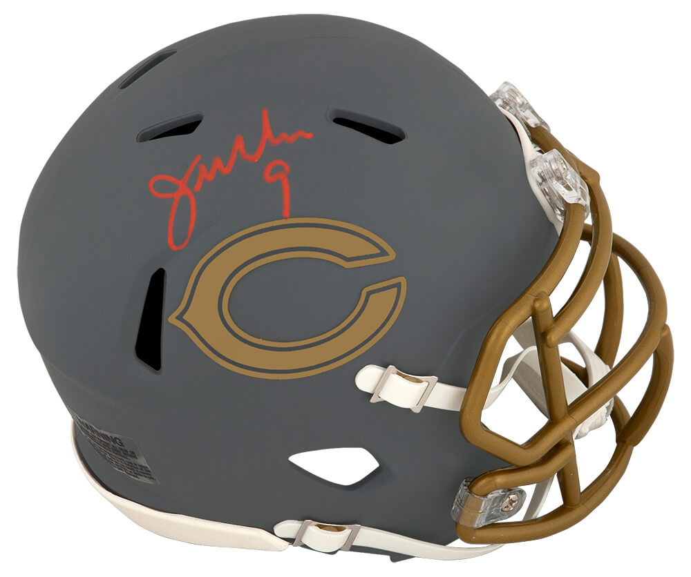 MCMMIN320 Jim McMahon Signed Chicago Bears Slate Riddell Speed Mini Helmet -  Schwartz Sports Memorabilia