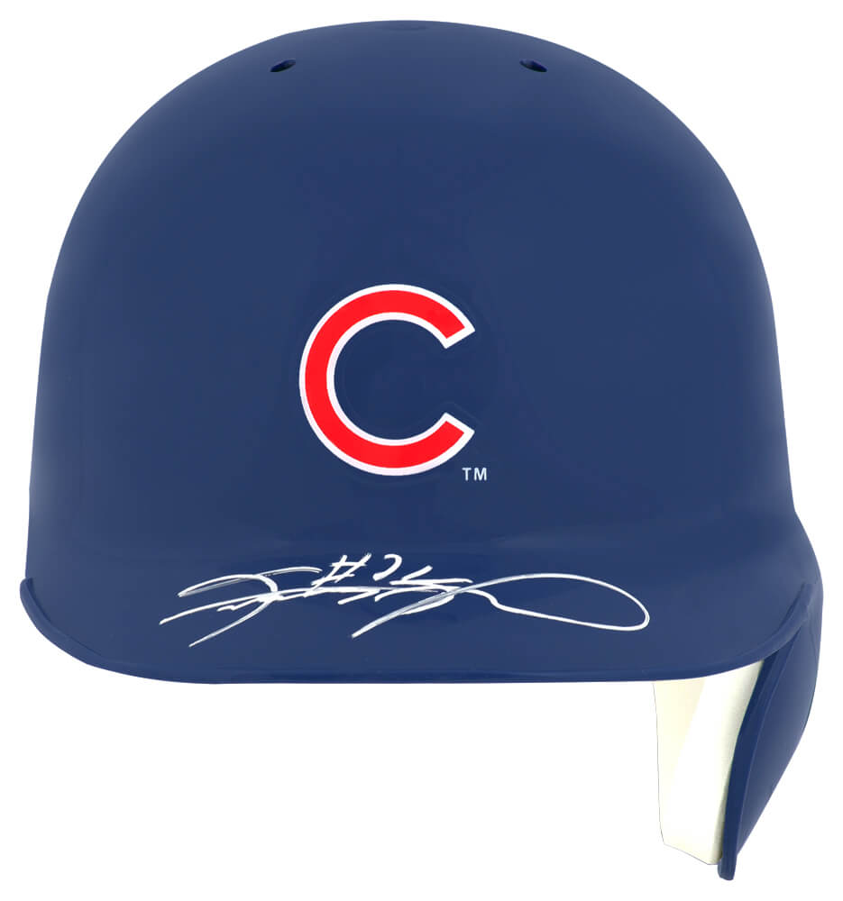 SOSMIN100 Sammy Sosa Signed Chicago Cubs Rawlings Mini Baseball Batting Helmet