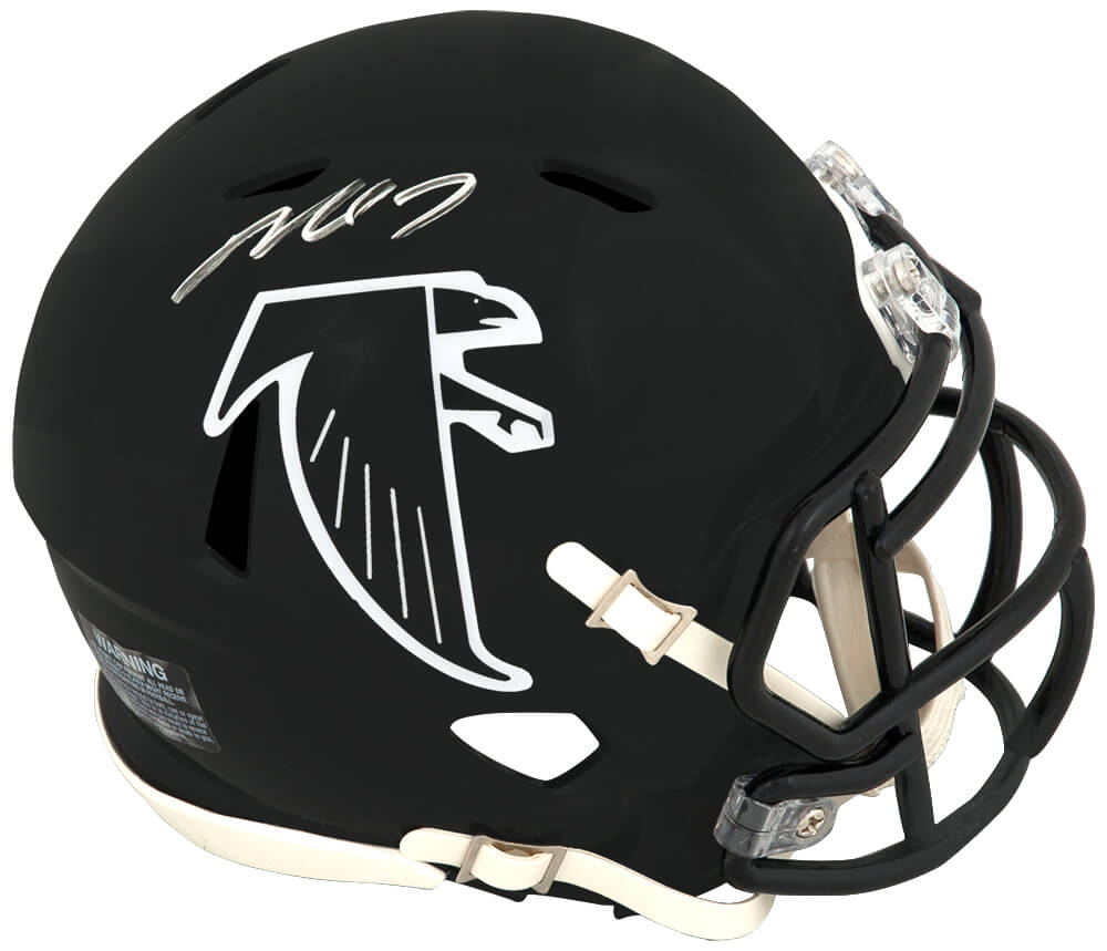 VICMIN314 Michael Vick Signed Atlanta Falcons T-B 90-02 Style Riddell Speed Mini Helmet