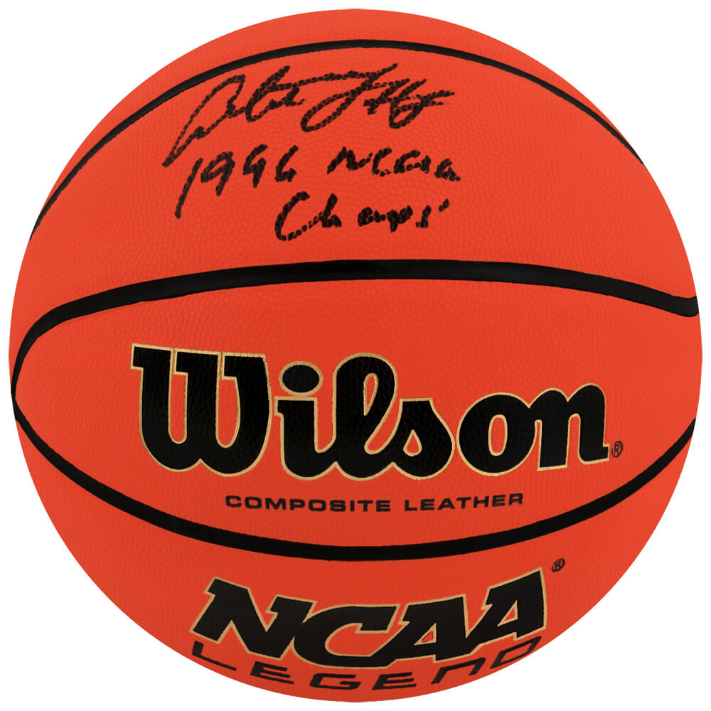 Picture of Schwartz Sports Memorabilia WALBSK245 Antoine Walker Signed Wilson NCAA Basketball with 1996 NCAA Champs