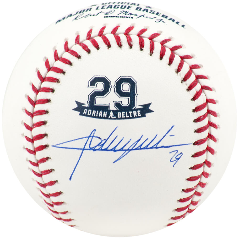BELBSB110 Adrian Beltre Signed Rawlings Retirement Logo MLB Baseball - JSA