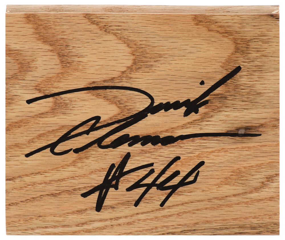 COLFLO200 5 x 6 Derrick Coleman Signed Floor Piece