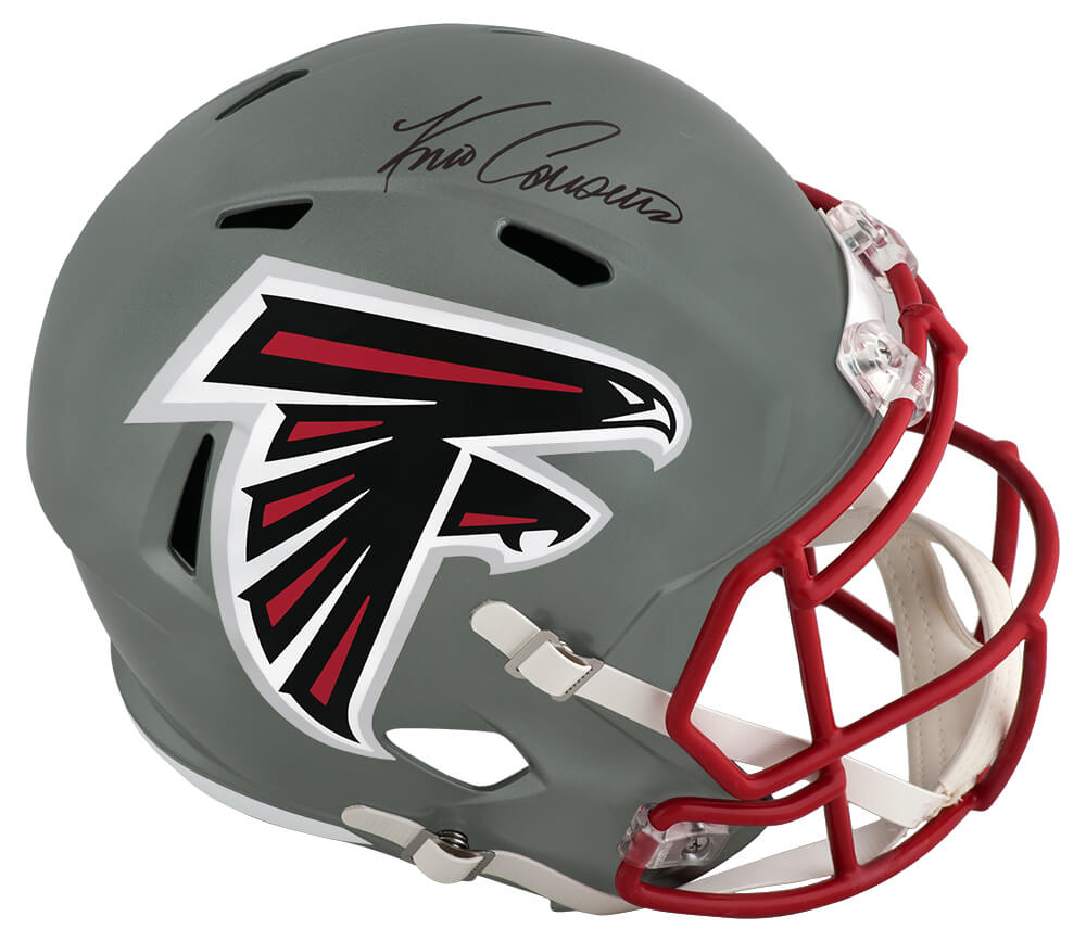 COUREP305 Kirk Cousins Signed Atlanta Falcons Flash Riddell Full Size Speed Replica Helmet - Fanatics