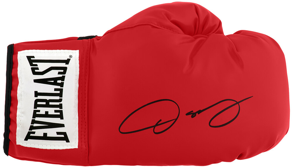 DELGLV500 Oscar De La Hoya Signed Everlast Red Boxing Glove