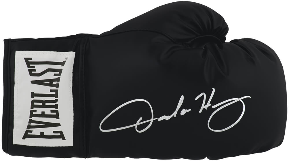 DELGLV501 Oscar De La Hoya Signed Everlast Black Boxing Glove