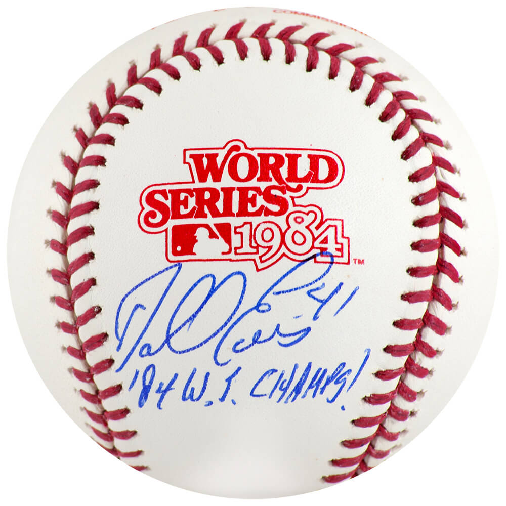 EVABSB101 Darrell Evans Signed Rawlings 1984 World Series Detroit Tigers Baseball with 84 WS Champs