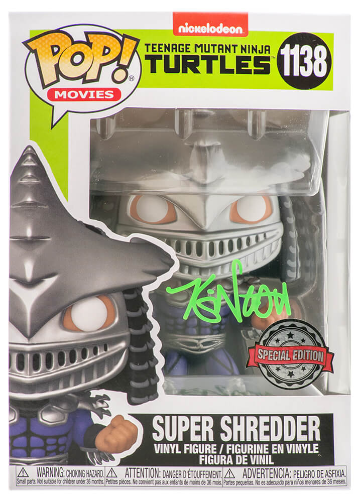 NASFUN501 Kevin Nash Signed Teenage Mutant Ninja Turtles Super Shredder Funko Pop Doll No.1138