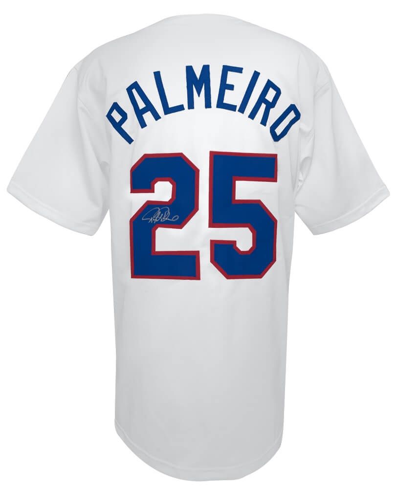 PALJRY110 Rafael Palmeiro Signed White Custom Baseball Jersey