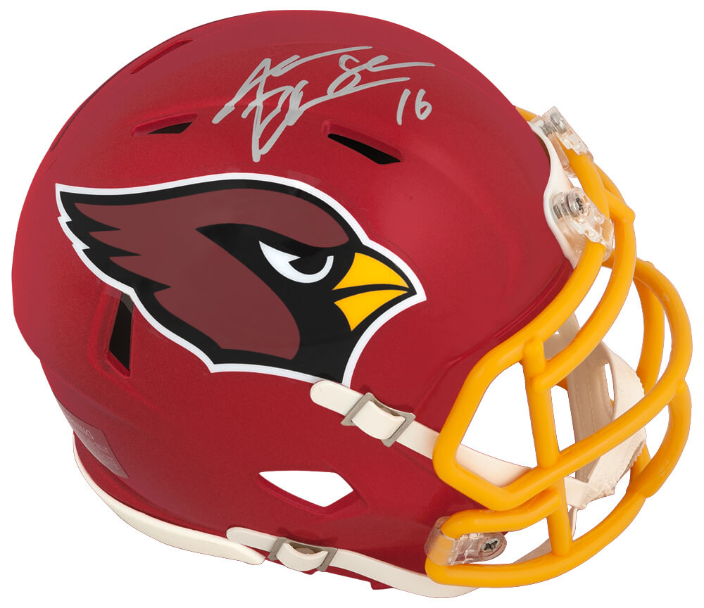 PLUMIN321 Jake Plummer Signed Arizona Cardinals Flash Riddell Speed Mini Helmet with Snake