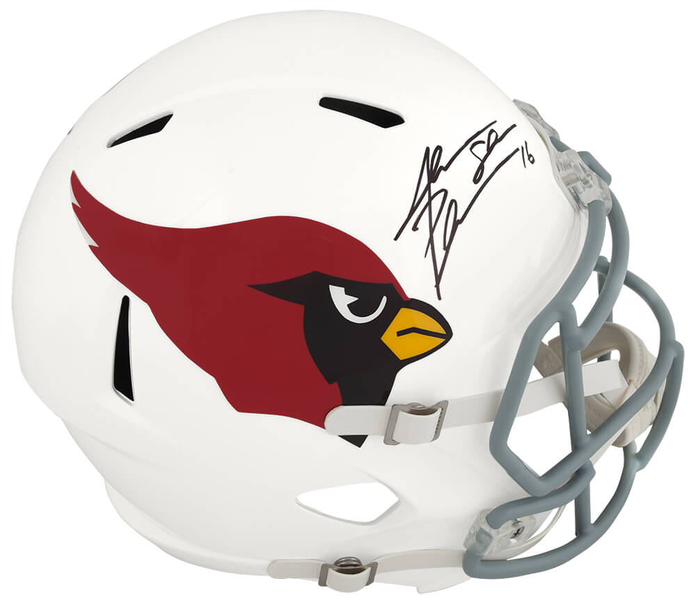 PLUREP331 Jake Plummer Signed Arizona Cardinals Riddell Full Size Speed Replica Helmet with Snake