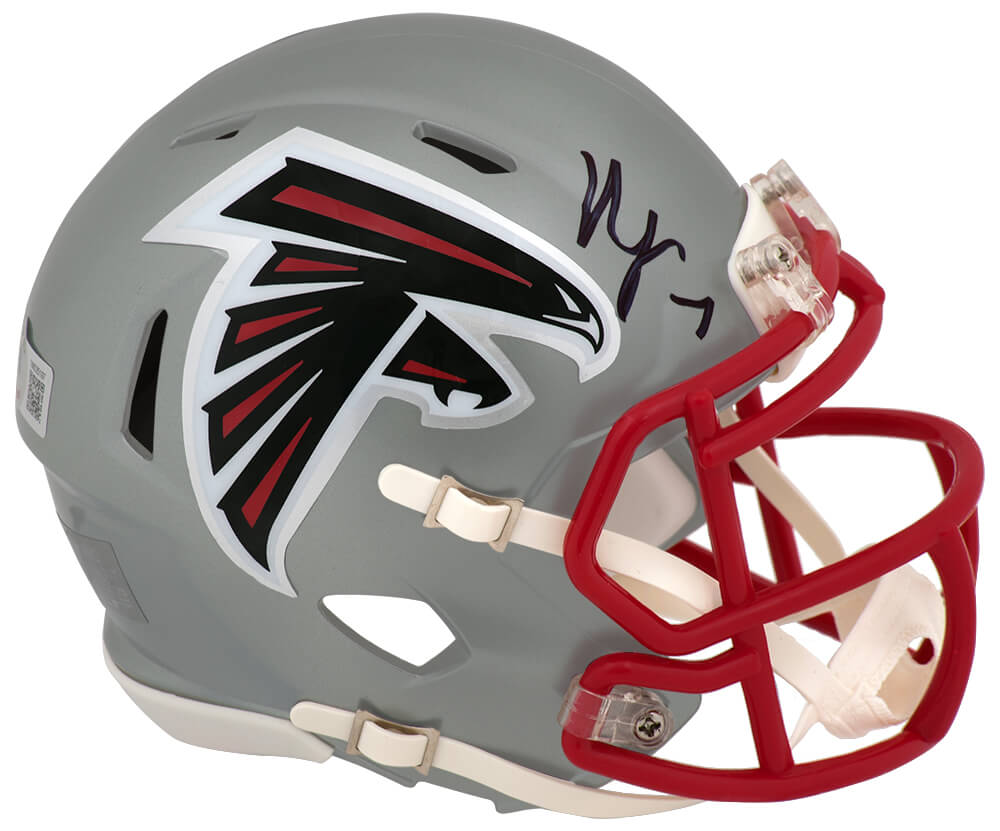 ROBMIN341 Bijan Robinson Signed Atlanta Falcons Flash Riddell Speed Mini Helmet - Beckett COA
