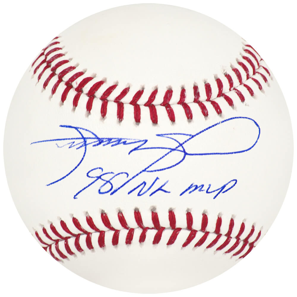 SOSBSB103 Sammy Sosa Signed Rawlings Official MLB Baseball with 98 NL MVP