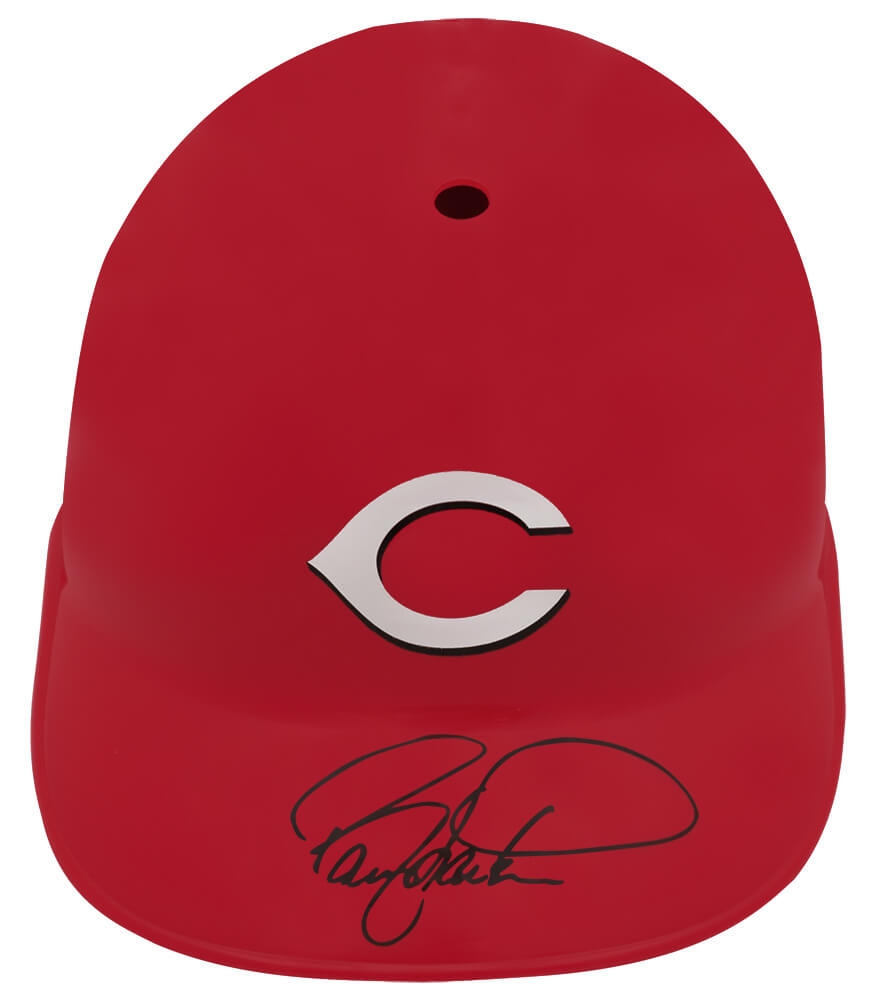 Picture of Schwartz Sports Memorabilia LARBTH101 Barry Larkin Signed Cincinnati Reds Souvenir Replica Batting Helmet