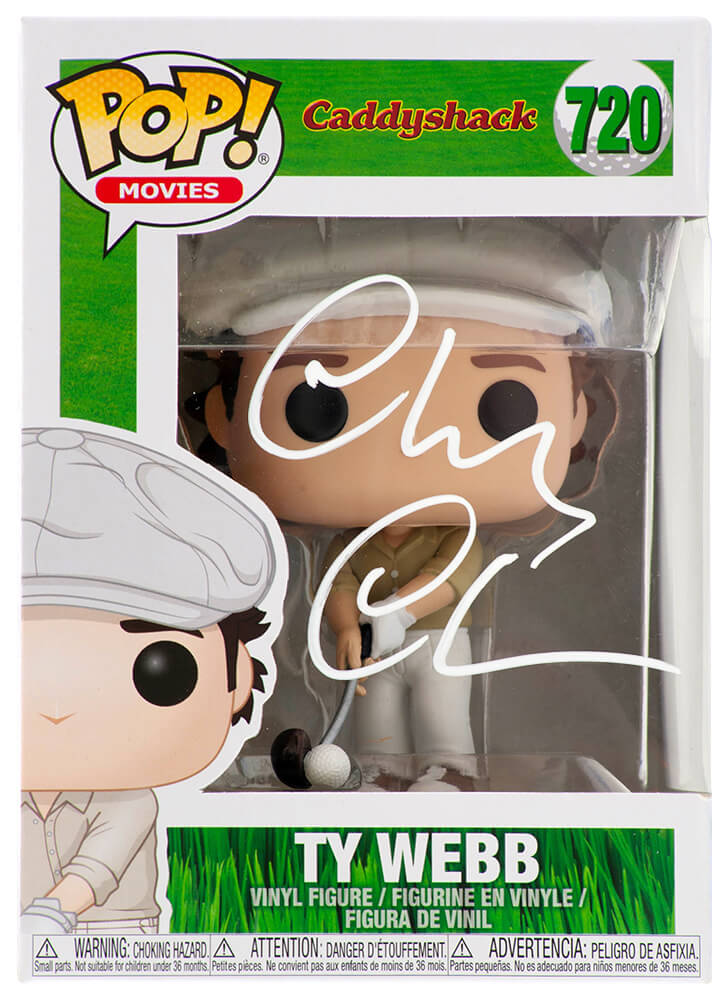 CHAFUN502 Chevy Chase Signed Caddyshack TY Webb Funko Pop Doll No. 720