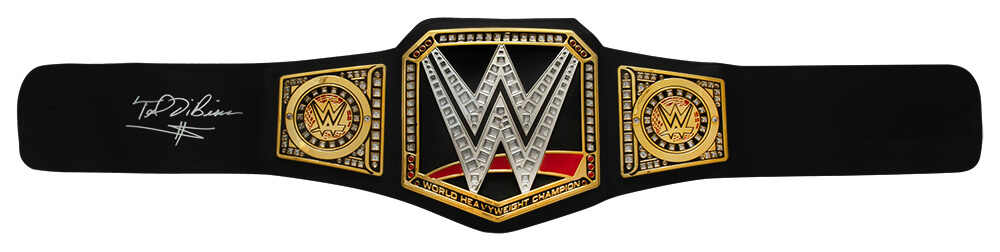 DIBBLT500 Ted DiBiase Signed WWE World Championship Replica Wrestling Belt