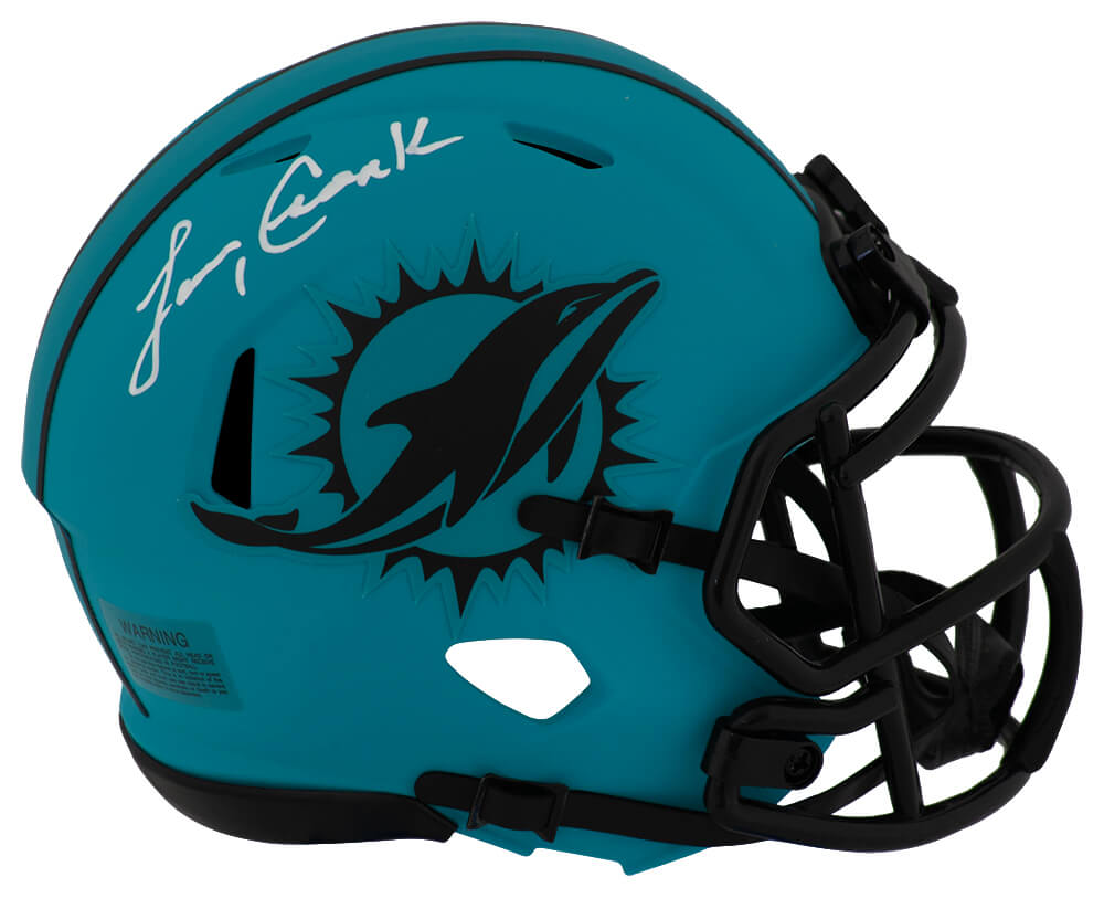 CSOMIN302 Larry Csonka Signed Miami Dolphins Rave Riddell Speed Mini Helmet