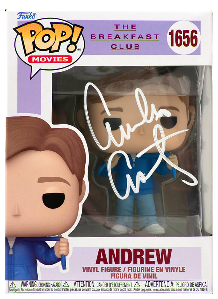 ESTFUN503 Emilio Estevez Signed the Breakfast Club Andrew Funko Pop Doll No. 1656