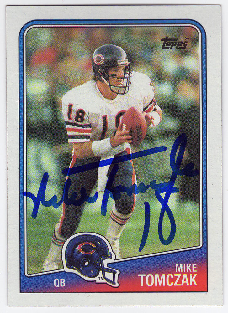 Picture of Schwartz Sports Memorabilia TOMCAR302 Mike Tomczak Signed Chicago Bears 1988 Topps Rookie Football Trading Card No. 70