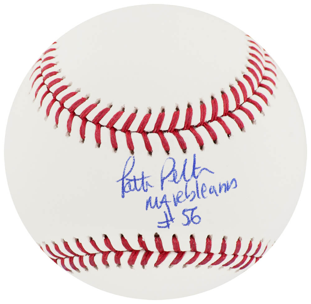Picture of Schwartz Sports Memorabilia PELBSB500 Patti Pelton Signed Rawlings Official MLB Baseball with Marble Ann