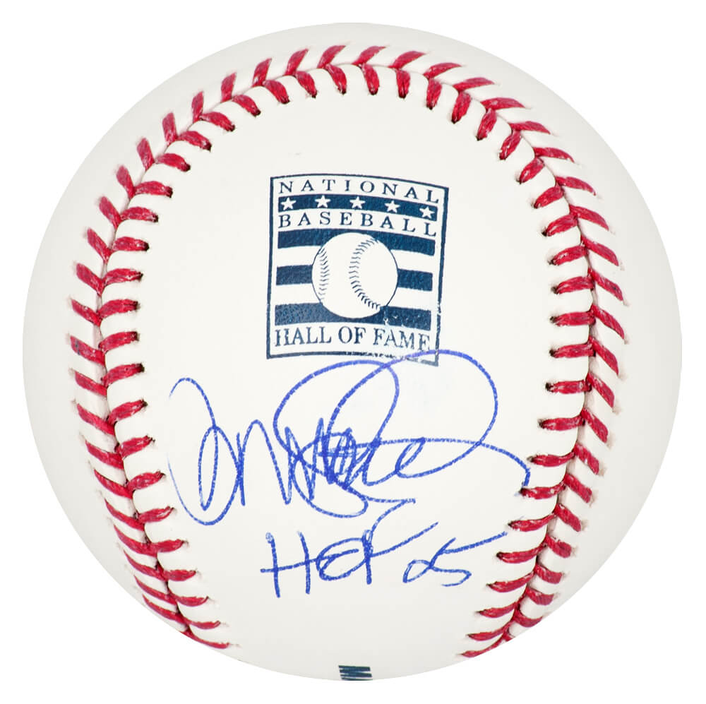 Picture of Schwartz Sports Memorabilia SANBSB124 Ryne Sandberg Signed Rawlings Hall of Fame Logo Baseball with HOF 05