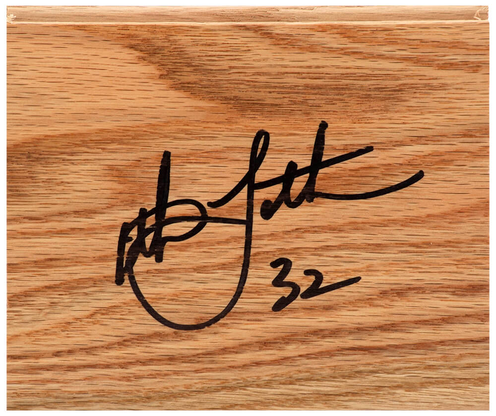 LAEFLO200 5 x 6 in. Christian Laettner Signed Floor Piece