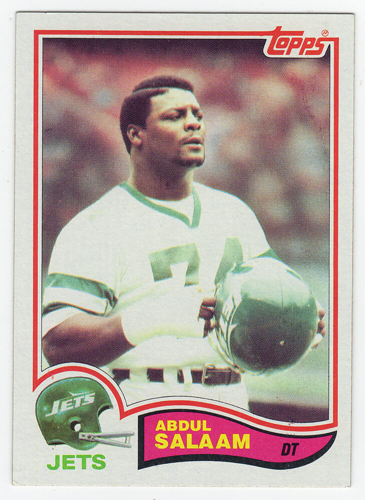 Picture of Schwartz Sports Memorabilia URCSAL600-EB Abdul Salaam York Jets 1982 Topps Football Trading Card - Lot of 15