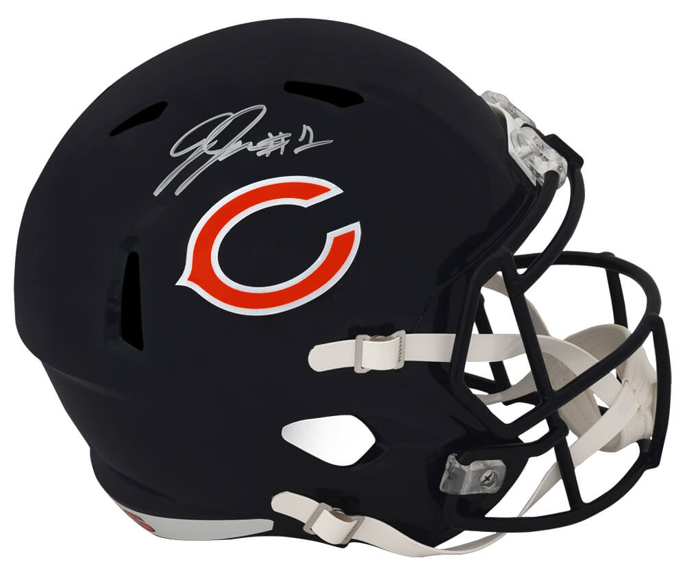 JOHREP356 Jaylon Johnson Signed Chicago Bears Riddell Speed Replica Helmet - Full Size