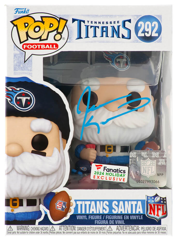 KEAFUN300 Jevon Kearse Signed Tennessee Titans Santa Funko Pop Doll No. 292