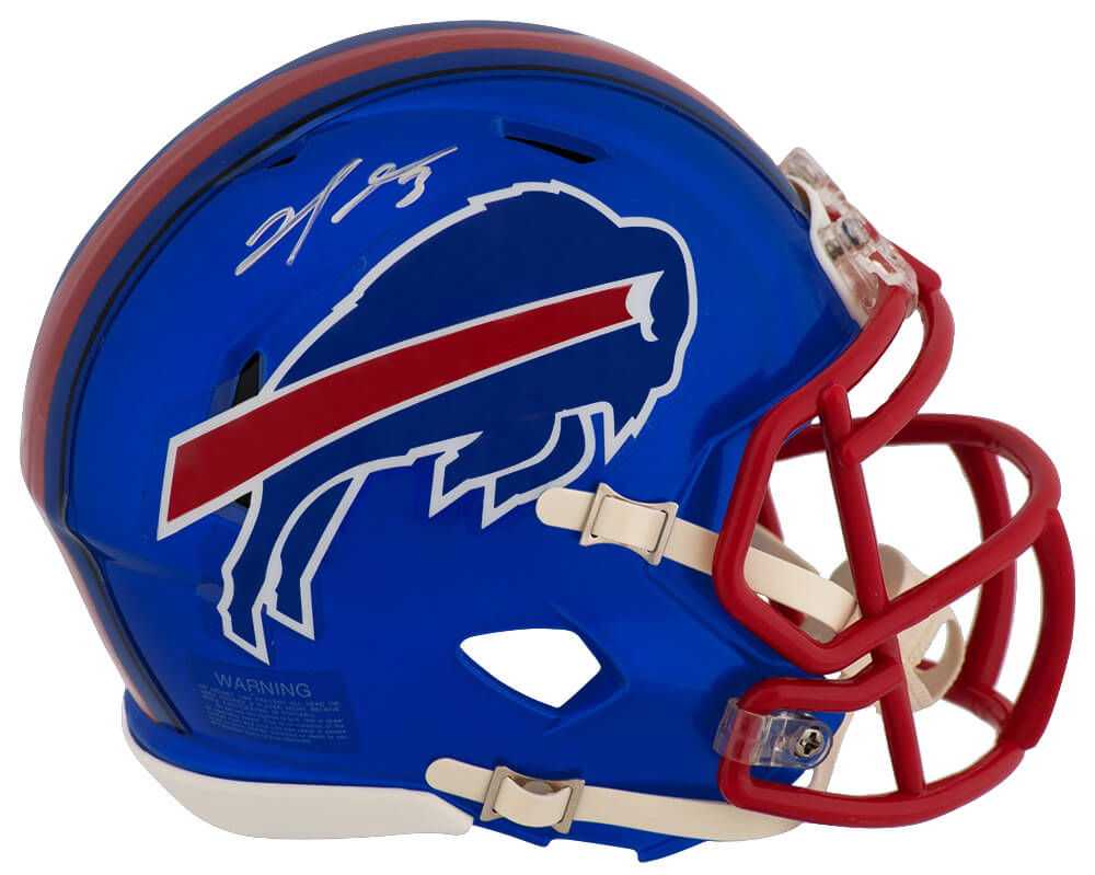 HAMMIN341 Damar Hamlin Signed Buffalo Bills Flash Riddell Speed Mini Helmet