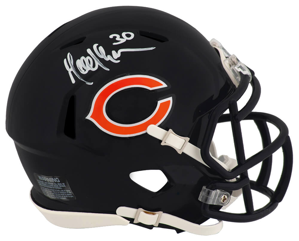 BROMIN370 Mike Brown Signed Chicago Bears Riddell Speed Mini Helmet