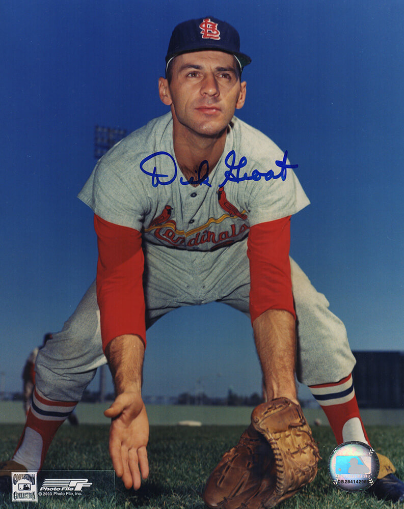 Picture of Schwartz Sports Memorabilia GRO08P102 8 x 10 in. Dick Groat Signed St Louis Cardinals Fielding Stance Pose Photo