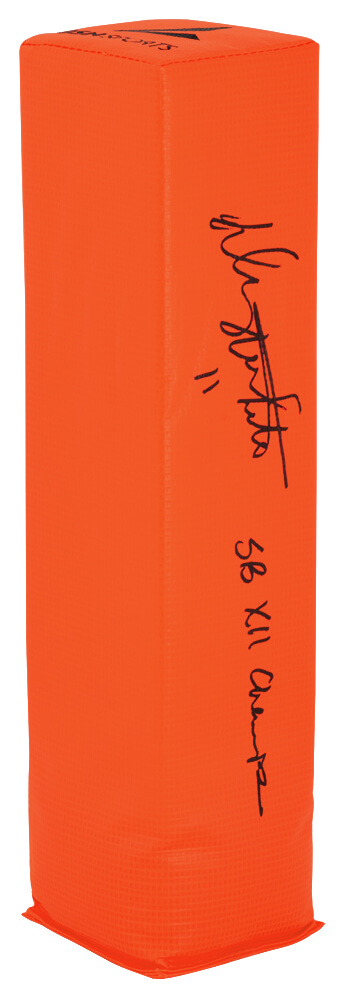 Picture of Schwartz Sports Memorabilia WHIPYL320 Danny White Signed BSN Endzone Football Pylon with SB XII Champs&#44; Orange