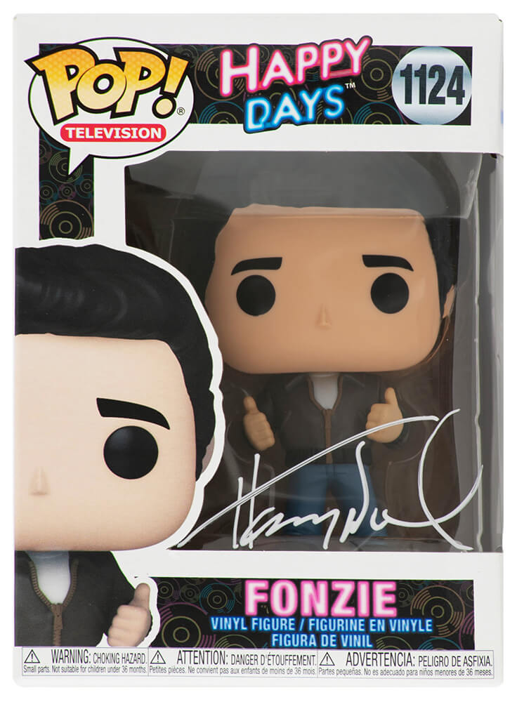 WINFUN500 Henry Winkler Signed Happy Days Fonzie Arthur Fonzarelli Funko Pop Doll No. 1124