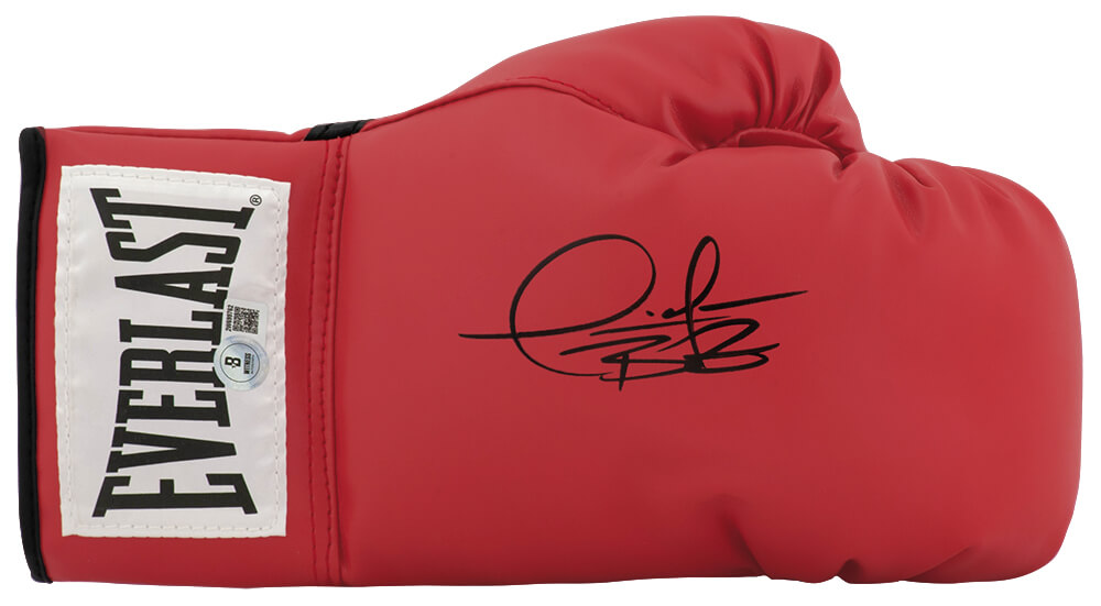 WILGLV500 Deontay Wilder Signed Everlast Boxing Glove - Beckett, Red