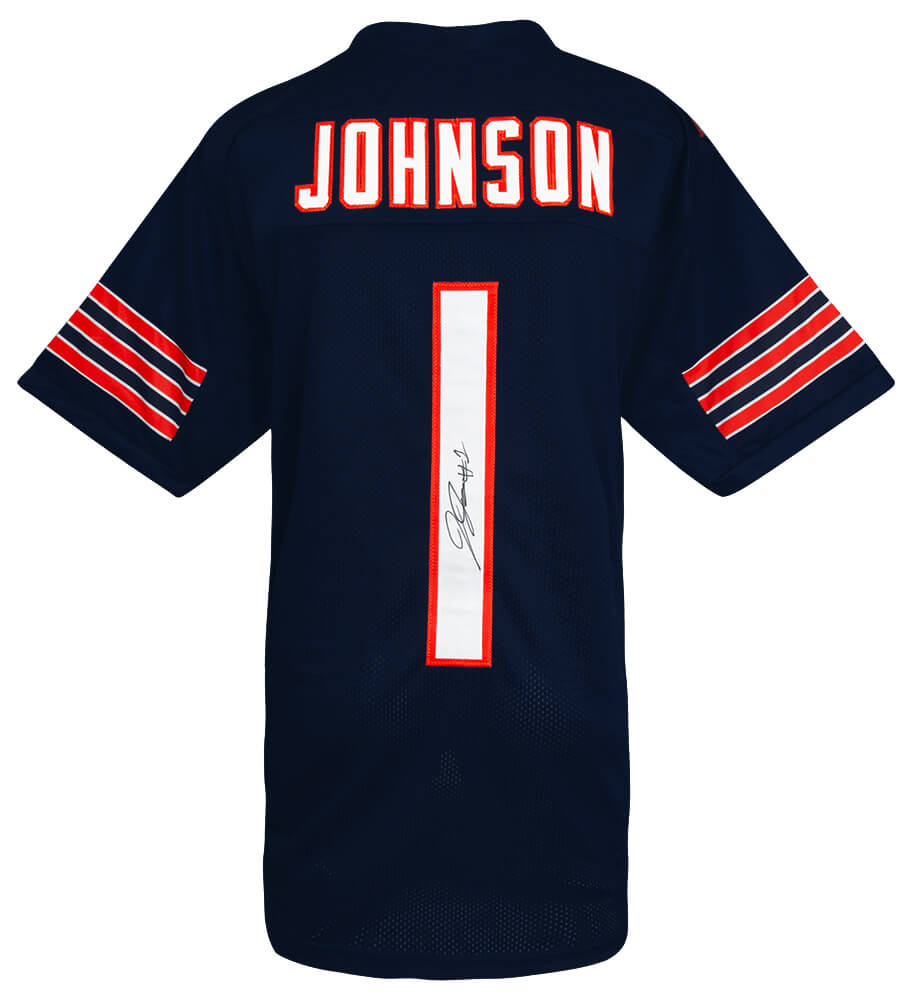 JOHJRY360 Jaylon Johnson Signed Custom Football Jersey, Navy