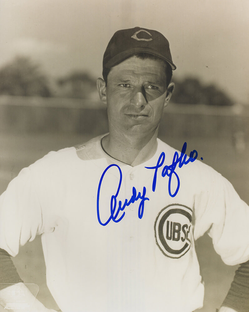 Picture of Schwartz Sports Memorabilia PAF08P101 8 x 10 in. Andy Pafko Signed Chicago Cubs B&W Close Up Pose Photo