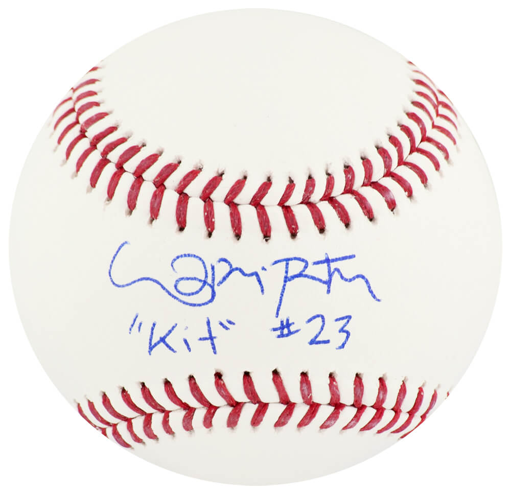 Picture of Schwartz Sports Memorabilia PETBSB502 Lori Petty Signed Rawlings Official MLB Baseball with Kit Keller No. 23