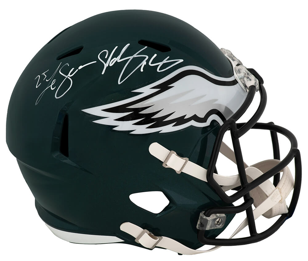 MCCREP313 LeSean McCoy Signed Philadelphia Eagles Riddell Speed Replica Helmet with Shady - Full Size