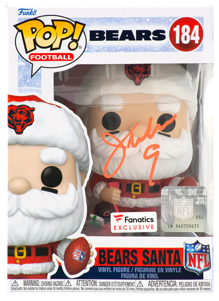 MCMFUN300 Jim McMahon Signed Chicago Bears Santa Funko Pop Doll No. 184