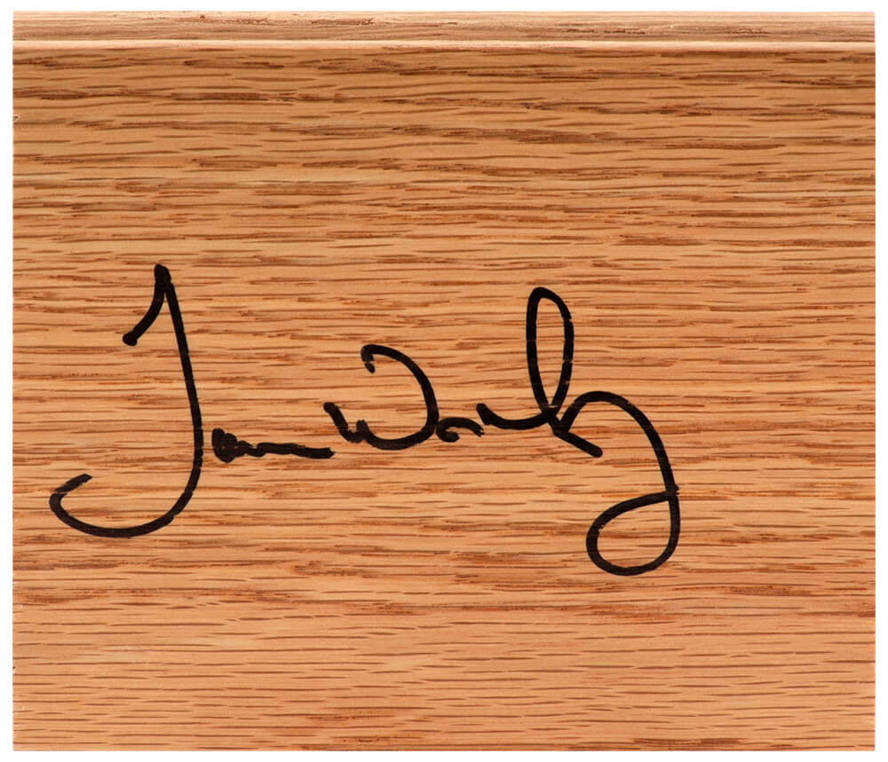 WORFLO200 5 x 6 in. James Worthy Signed Floor Piece