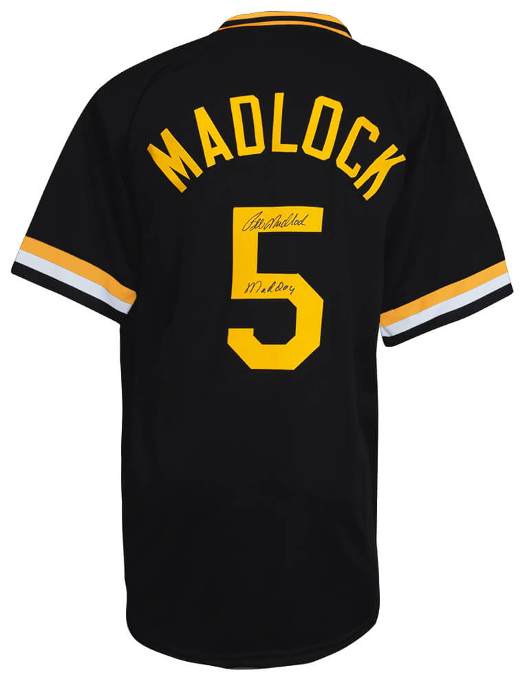 MADJRY122 Bill Madlock Signed Custom Baseball Jersey with Mad Dog, Black